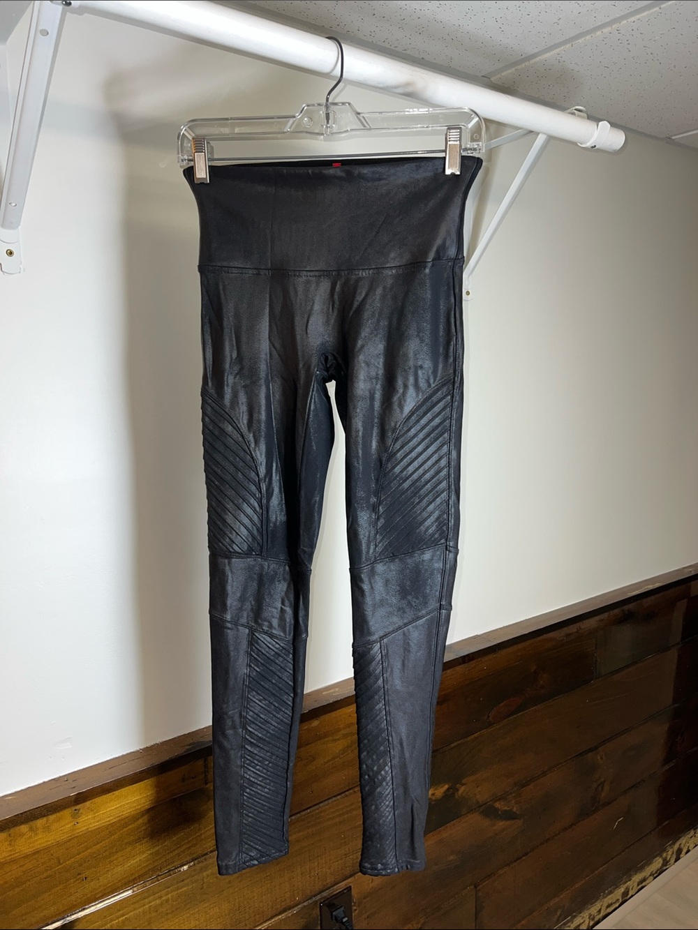 SPANX Black Shapewear Moto Leggings- M